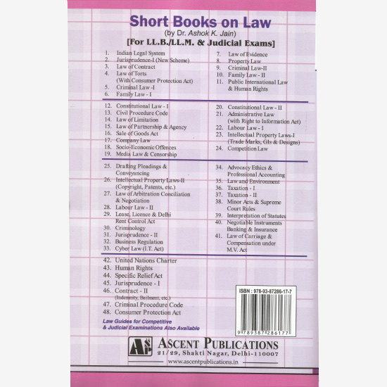 Administrative Law - Dr. Ashok Kumar Jain - Ascent Publications